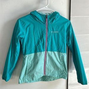 Girls Columbia Rain Jacket Size 10/12
